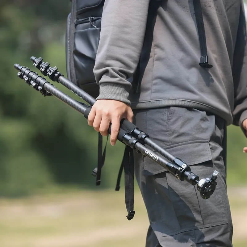 Ulanzi TT35 Kamerastativ 5i1-Kit Vandringsstavstativsats kolfiber