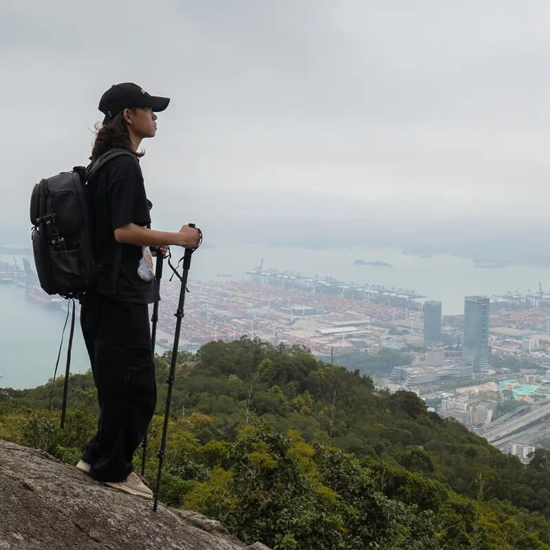 Ulanzi TT35 Kamerastativ 5i1-Kit Vandringsstavstativsats kolfiber